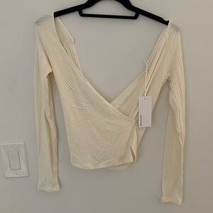 Cream Reformation Minnie Top